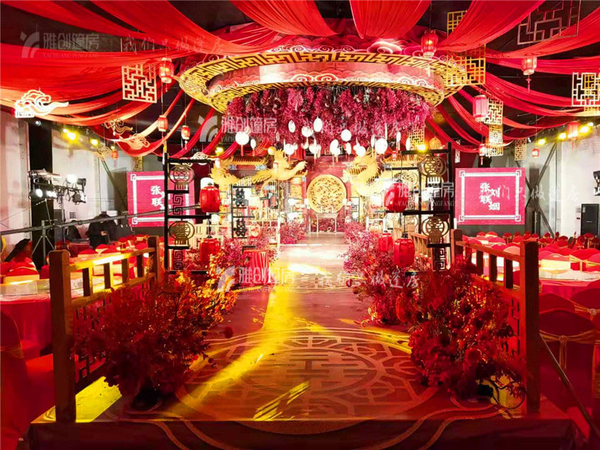 雅创篷房租赁厂家为您打造商丘高端婚庆篷房