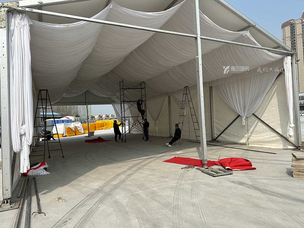 郑州篷房租赁搭建比亚迪车展试驾活动篷房