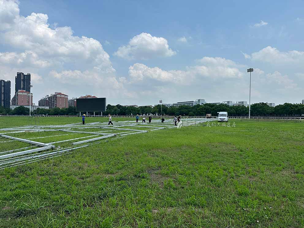 郑州篷房出租公司进场搭建马术比赛活动篷房