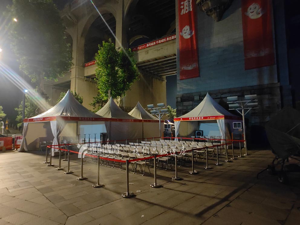 武汉7.16渡江节篷房由洛阳篷房租赁公司布置
