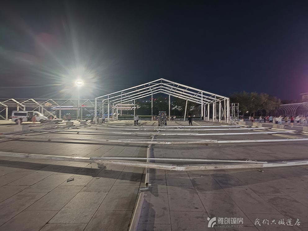 开封市民广场篷房由开封篷房租赁搭建